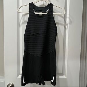 Nike Aeroswift Running Unitard Black Ribbed Unitard Medium | Worn Once